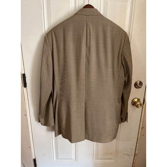 Chaps Ralph Lauren tan wool cashmere suit jacket and pants size 46R - Picture 2 of 8